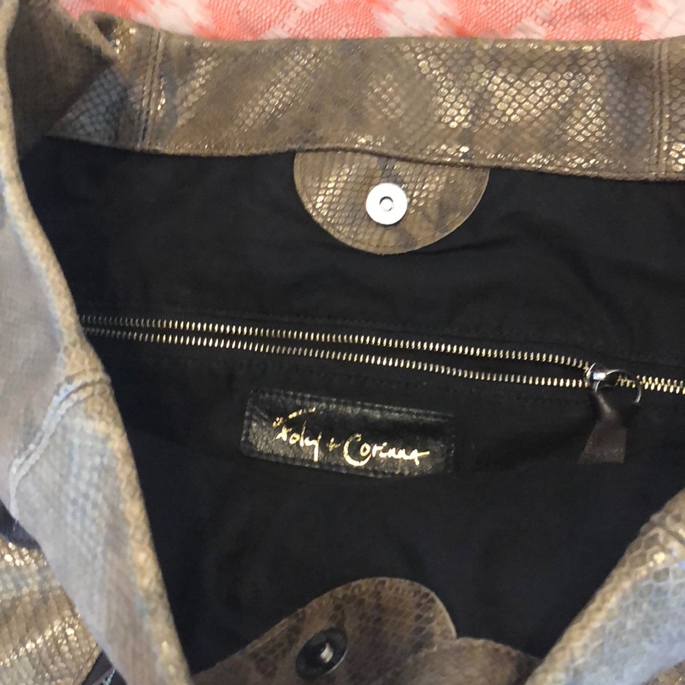 Foley + Corinna F&C Embossed Snake Large Bag - image 3